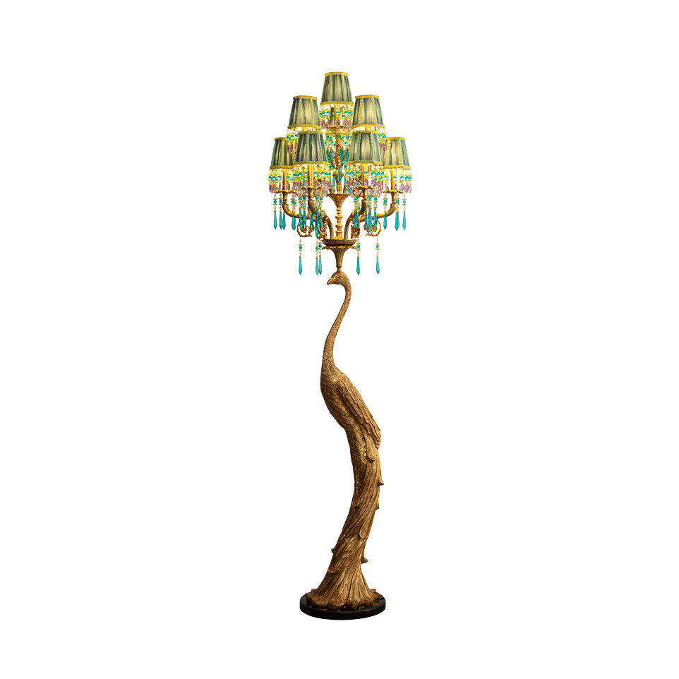 Perky Peacock Floor Lamp