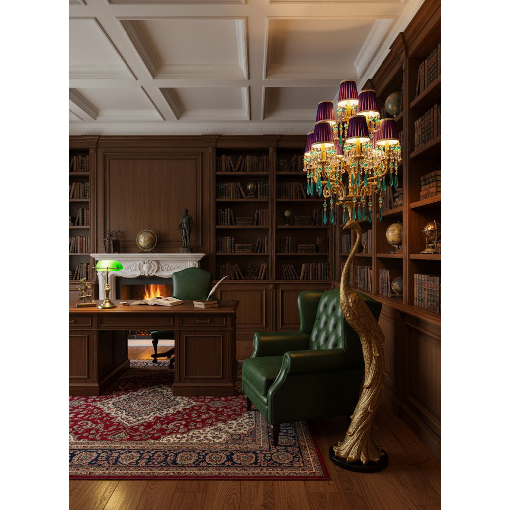 Perky Peacock Floor Lamp