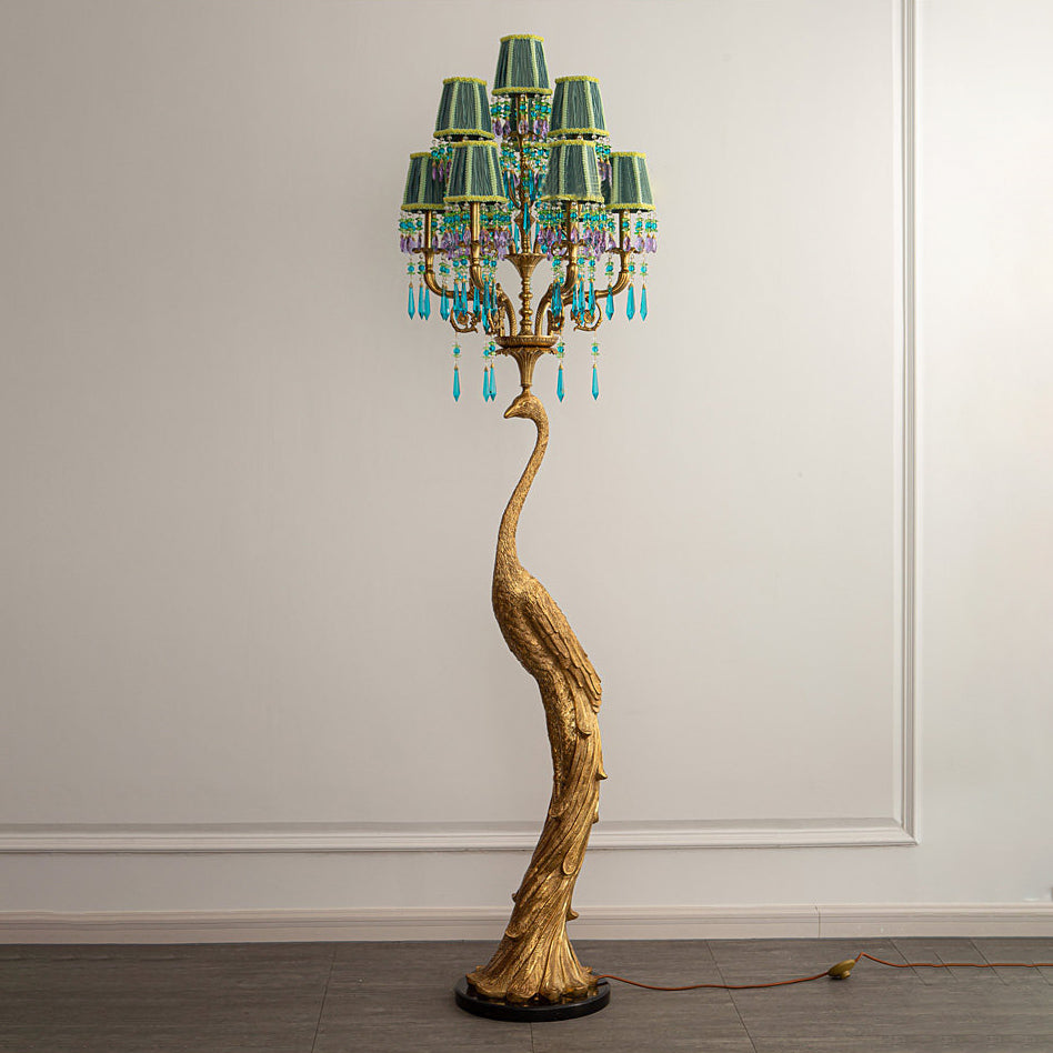 Perky Peacock Floor Lamp
