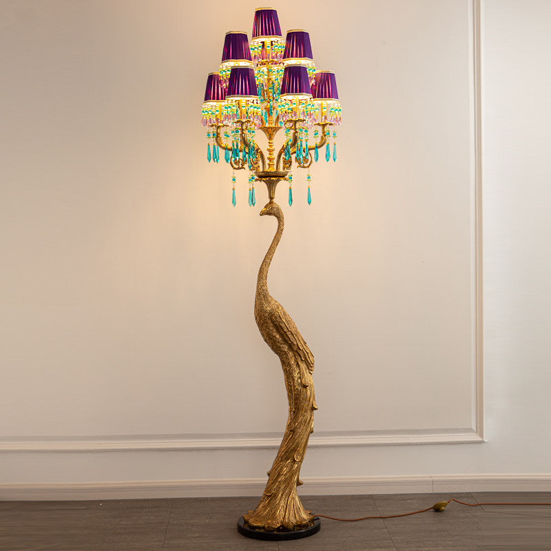 Perky Peacock Floor Lamp