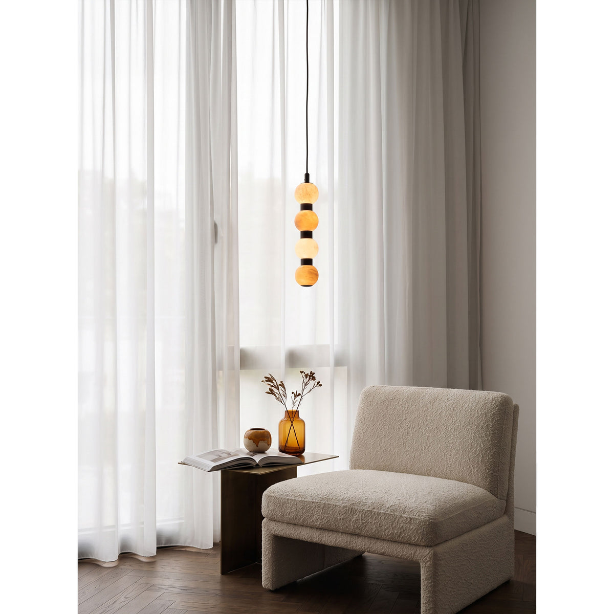 Perle Alabaster Pendant Lamp