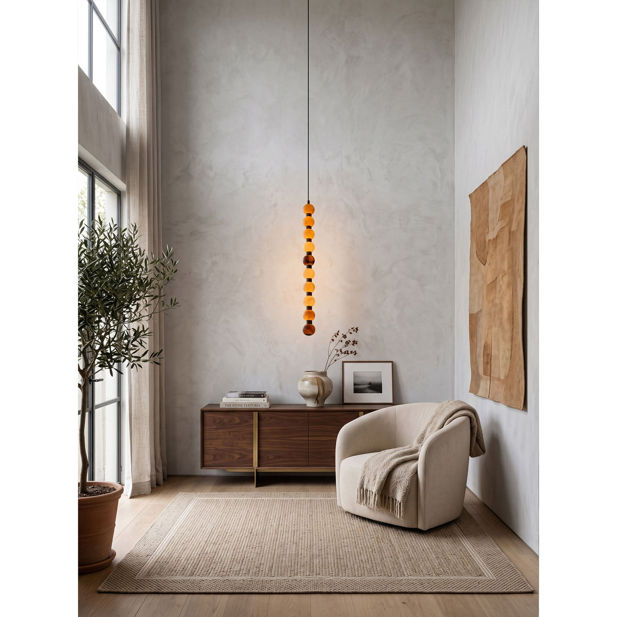 Perle Alabaster Pendant Lamp