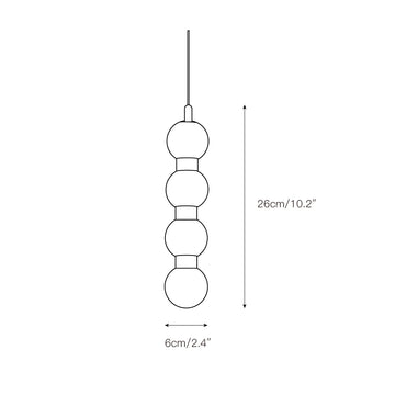 Perle Alabaster Pendant Lamp – detail 3 — Dimension drawings 1
