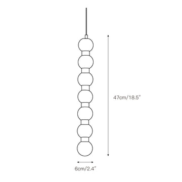 Perle Alabaster Pendant Lamp – detail 4 — Dimension drawings 2