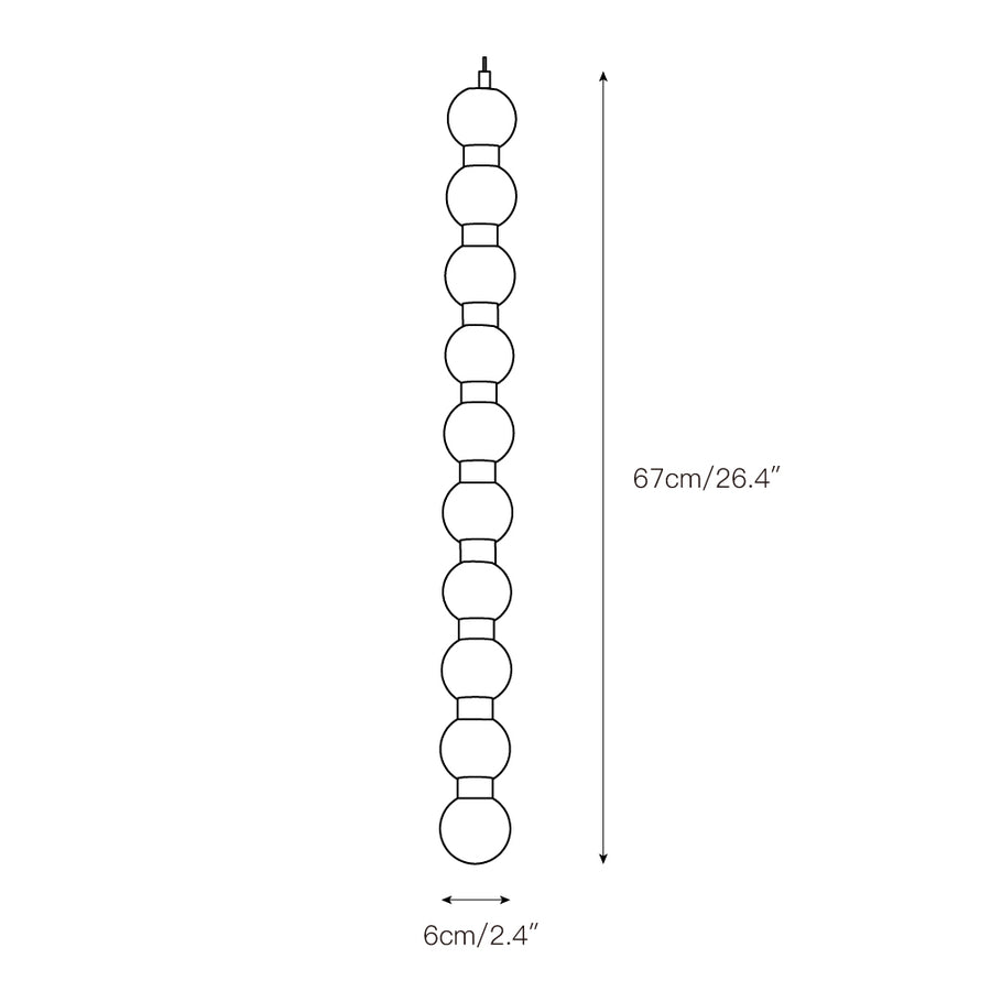 Perle Alabaster Pendant Lamp – detail 5 — Dimension drawings 3