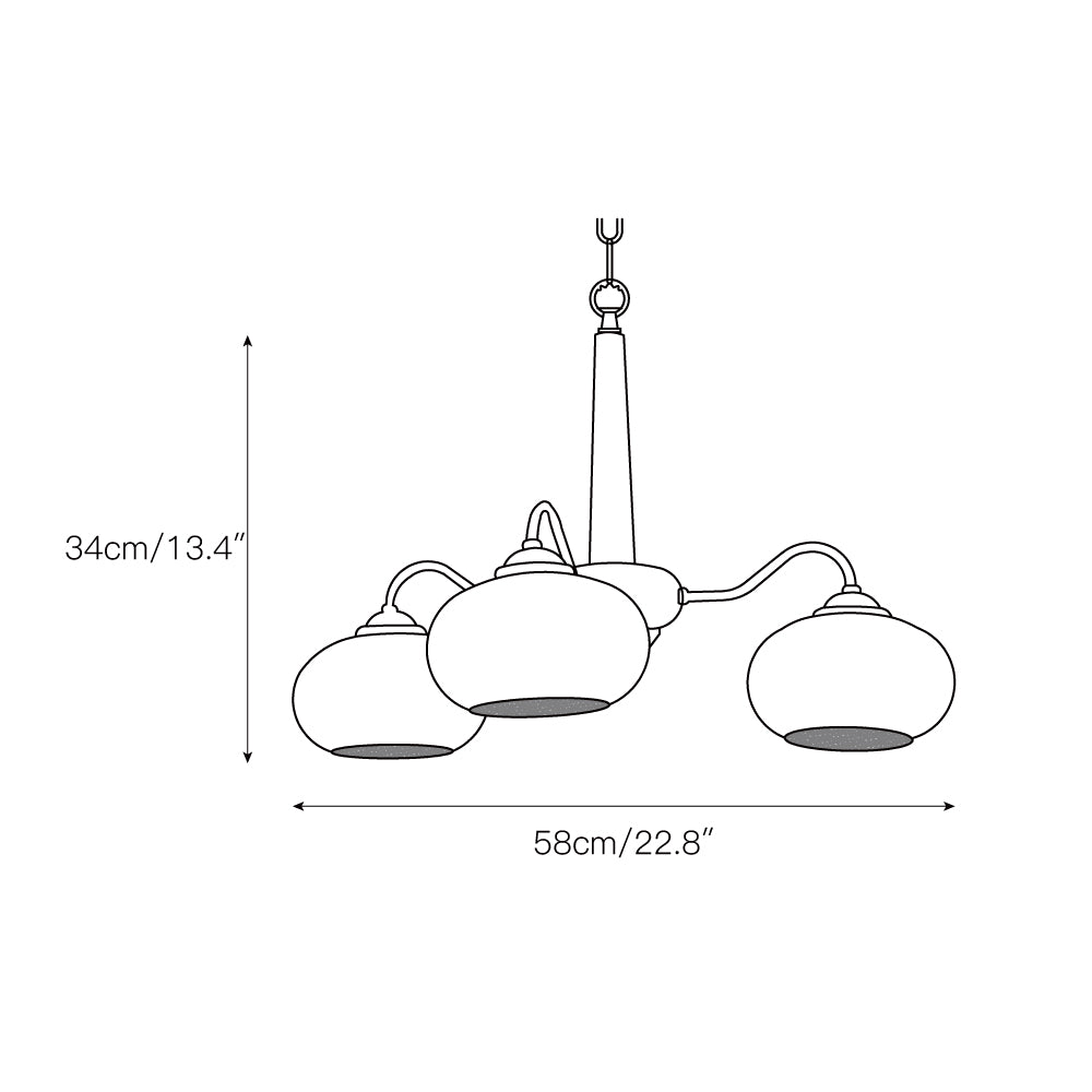 Persimmon Chandelier