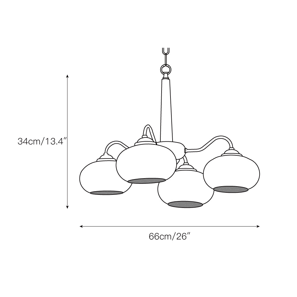Persimmon Chandelier