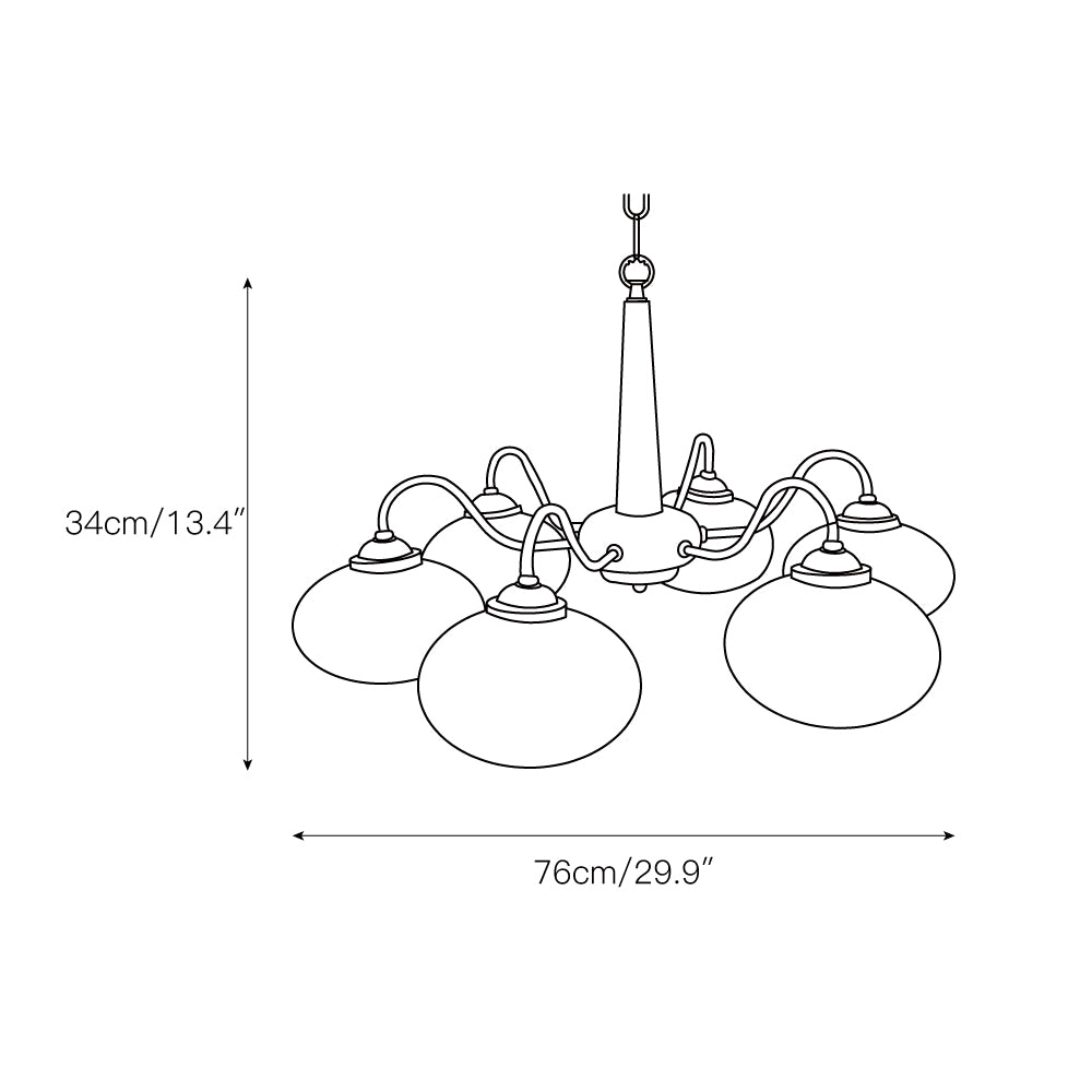 Persimmon Chandelier
