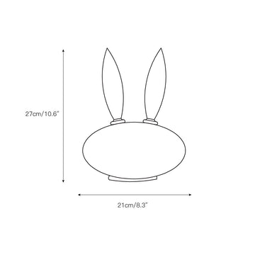 Pet Table Lamp – detail 4 — Dimension drawings 2