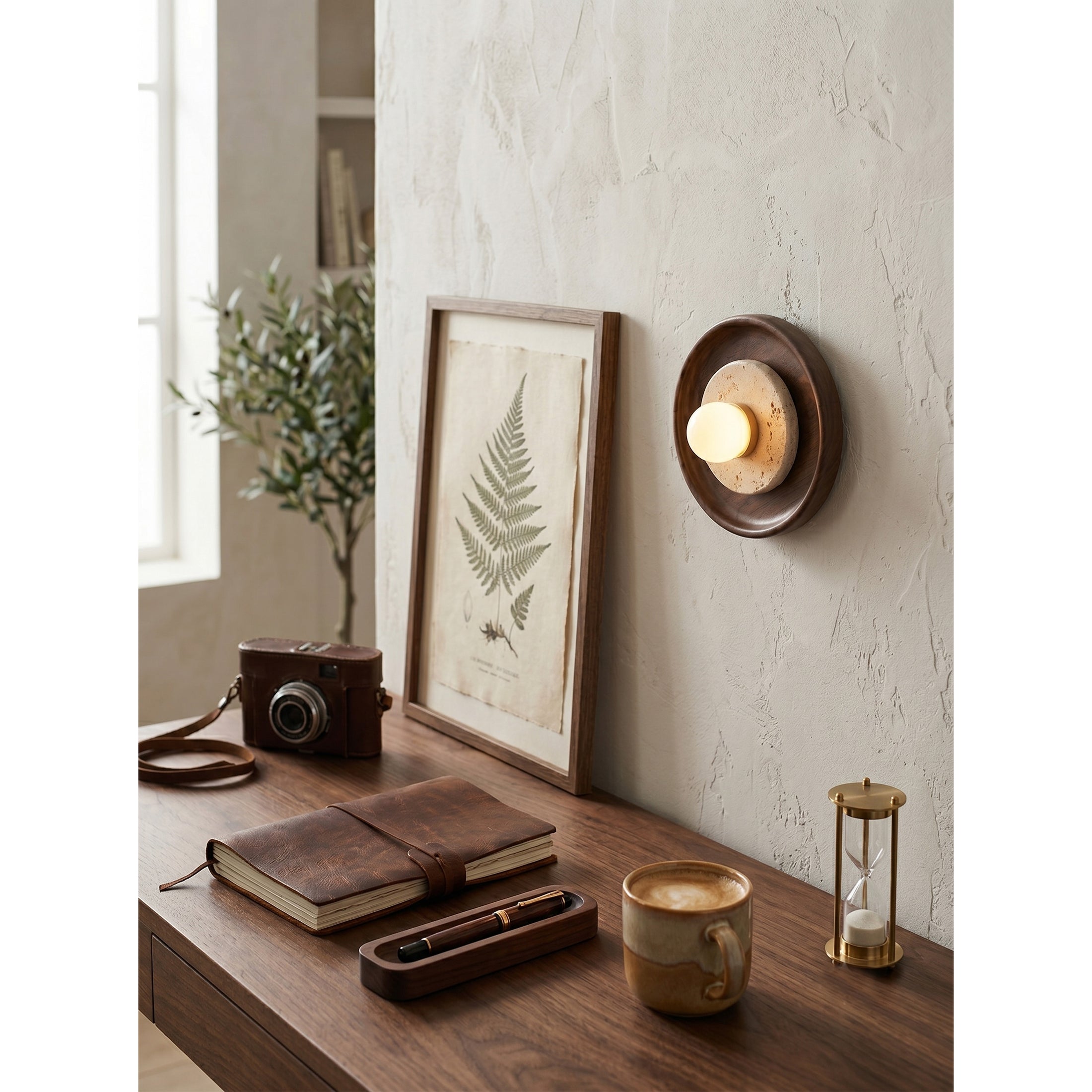 Petra Travertine Wall Sconce