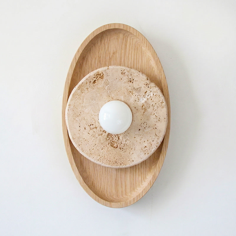 Petra Travertine Wall Sconce