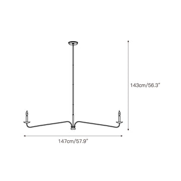 Philomena Chandelier – detail 3 — Dimension drawings 1