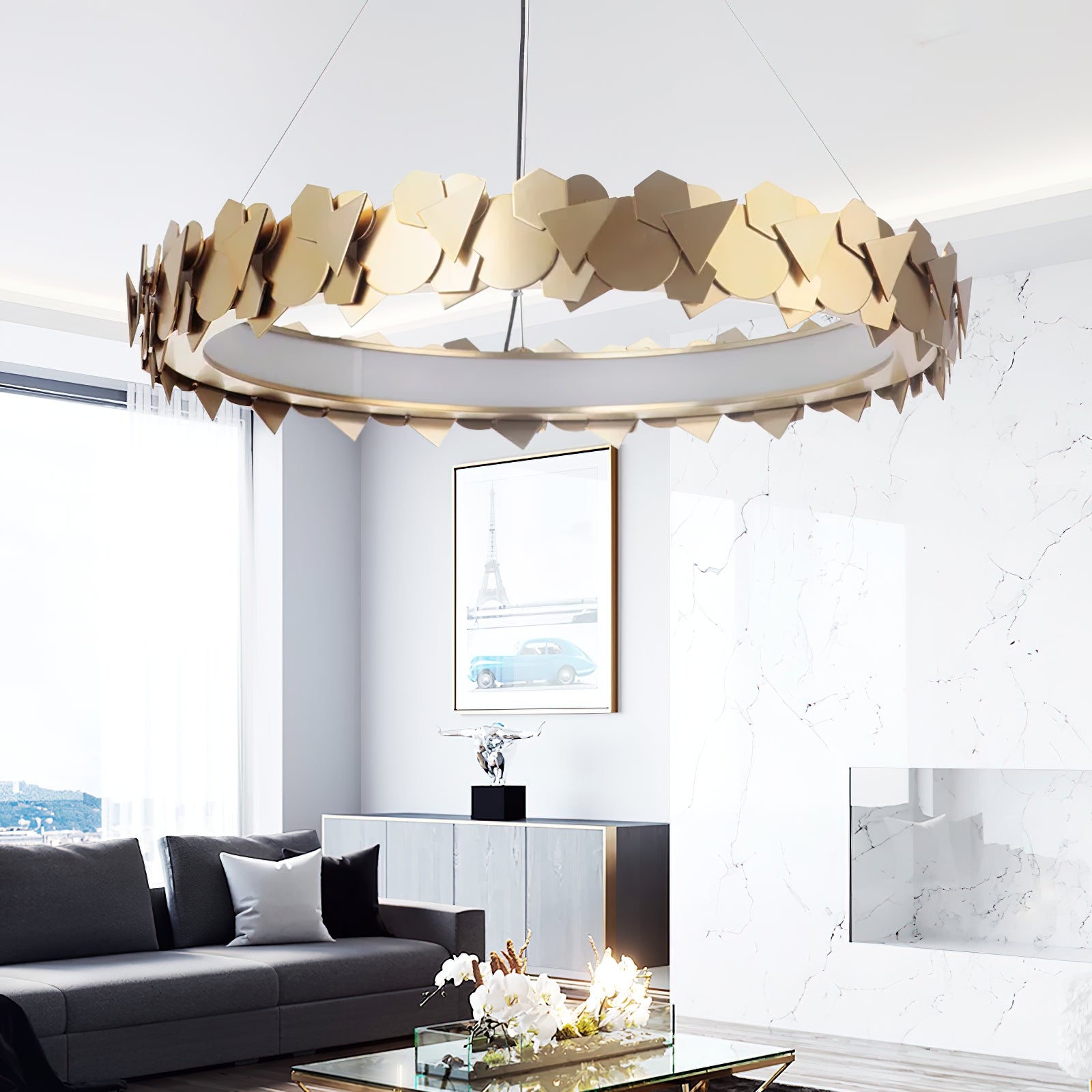 Philomenos Halo Chandelier