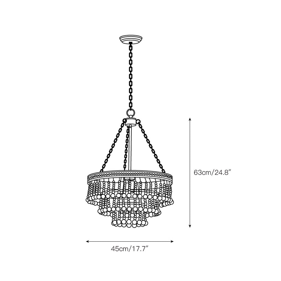 Pia Large Chandelier – detail 3 — Dimension drawings 1