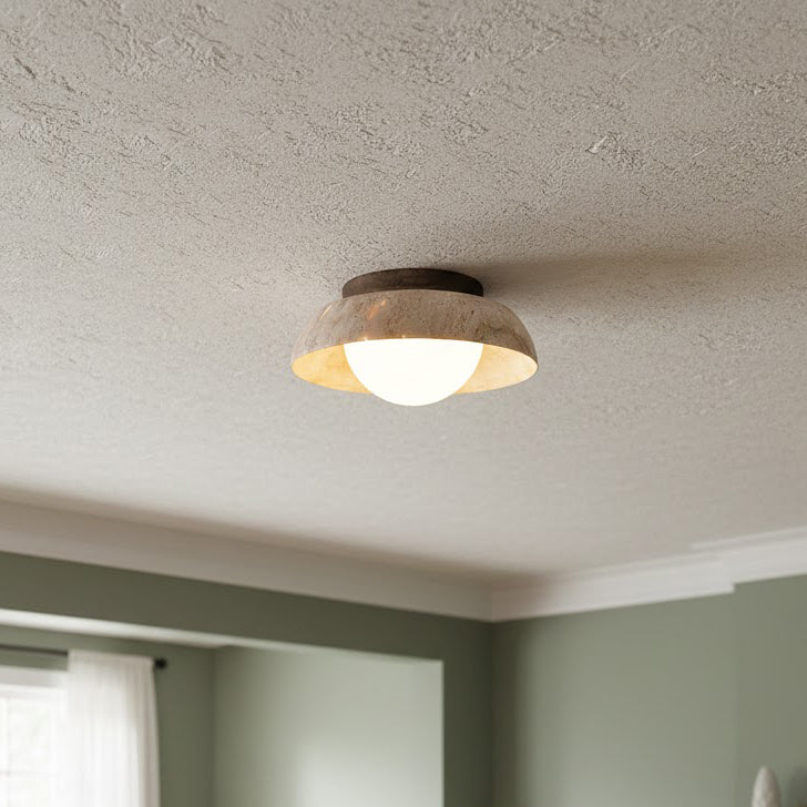 Piedra Travertine Ceiling Lamp