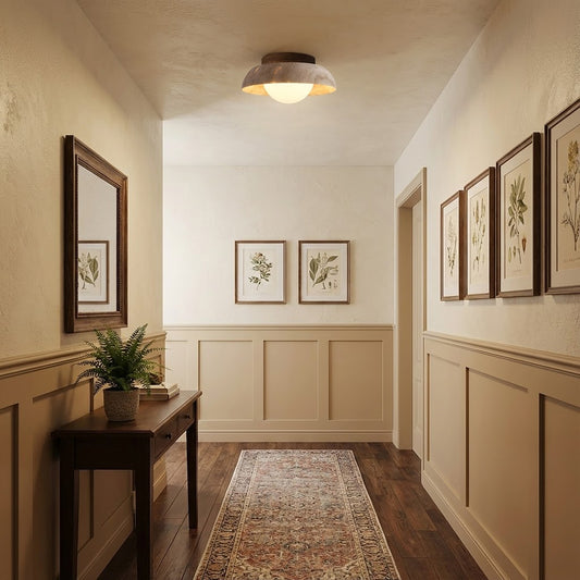 Piedra Travertine Ceiling Lamp