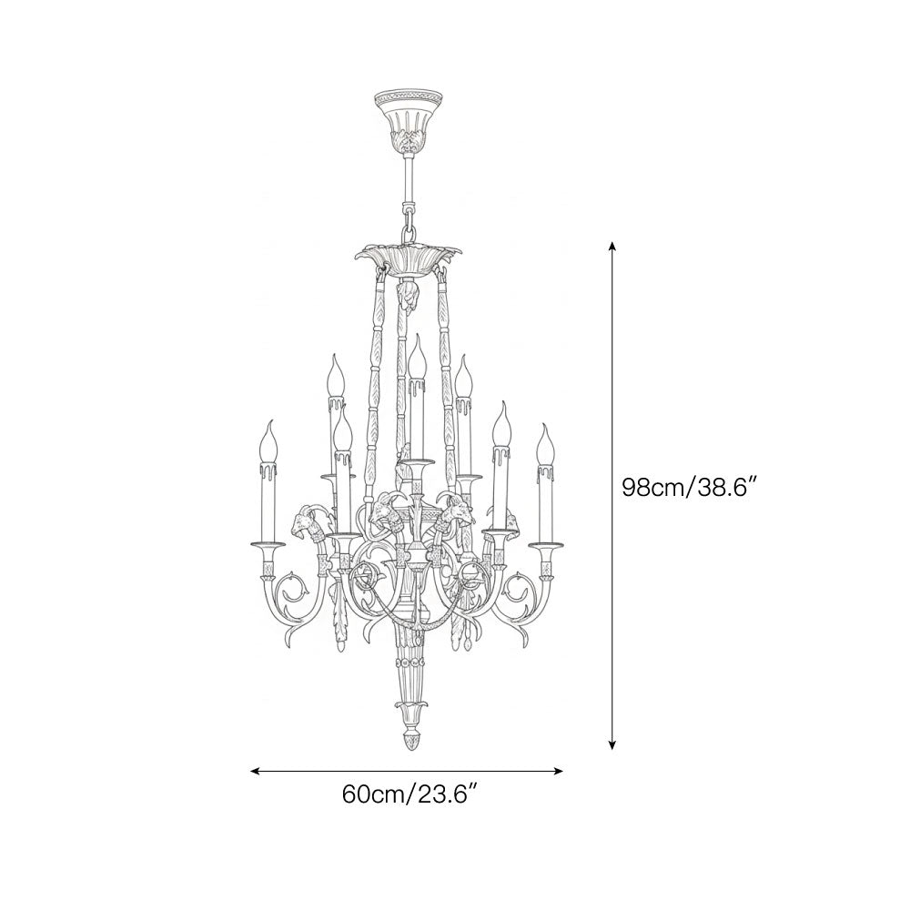 Pierre Gouthiere Chandelier