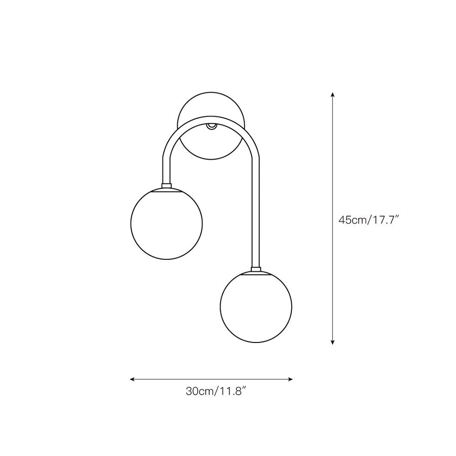 Pietro Alabaster Wall Lamp – detail 3 — Dimension drawings 1