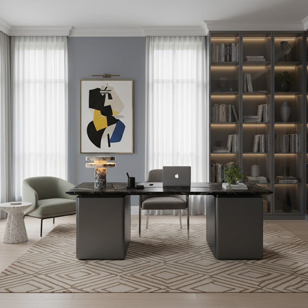 Pillar Marble Table Lamp