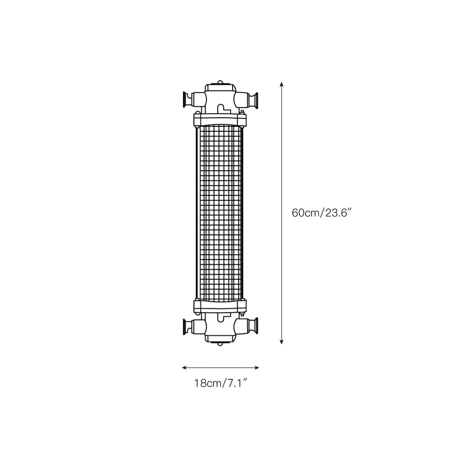 Pillar Offset Wall Lamp – detail 5 — Dimension drawings 2