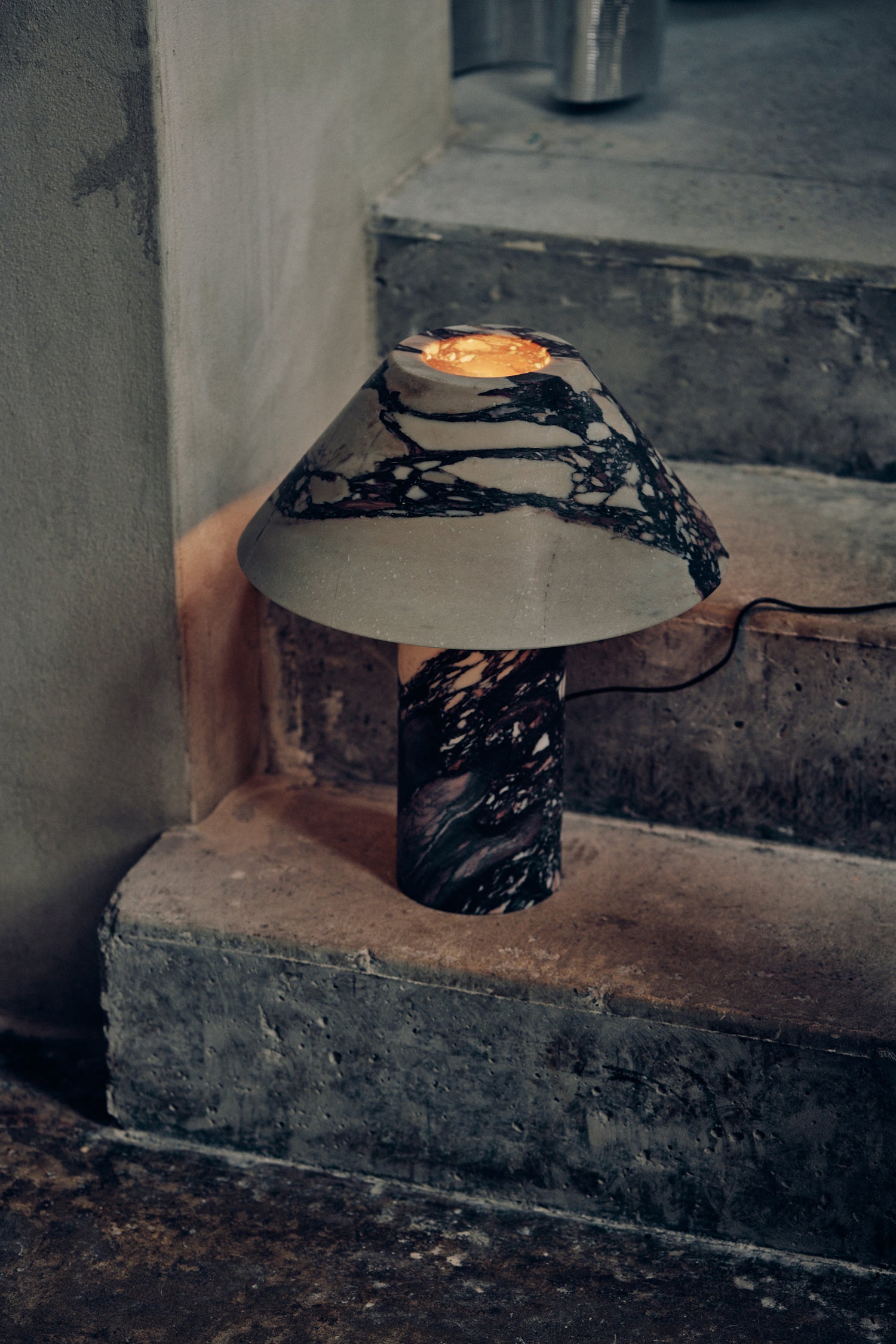 Pillar Stone Table Lamp