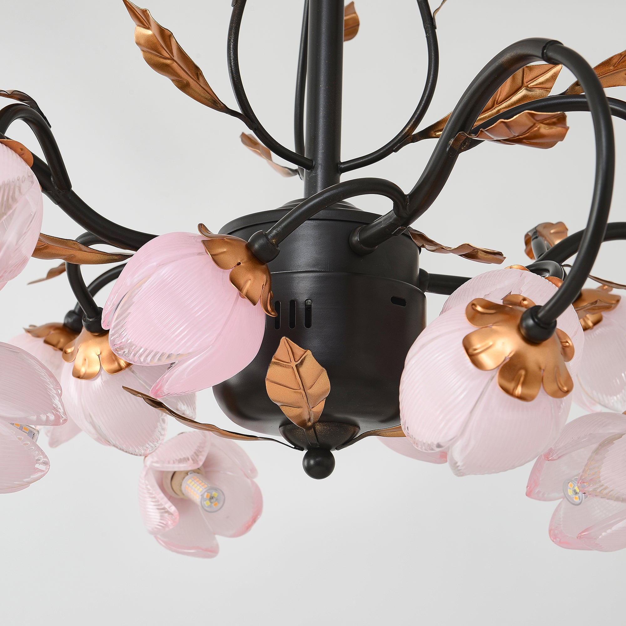 Pink Tulip Chandelier