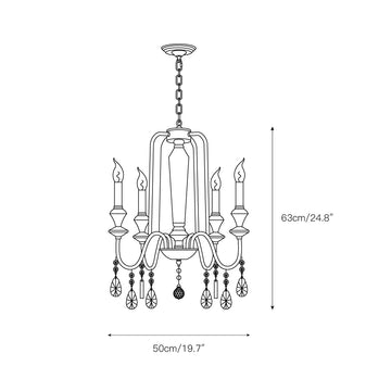 Piper Chandelier – detail 3 — Dimension drawings 1