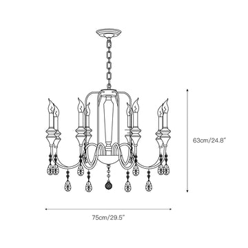 Piper Chandelier – detail 6 — Dimension drawings 4