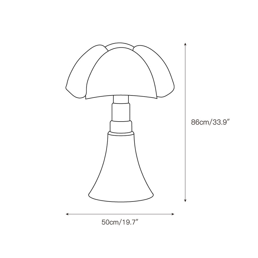 Pipistrello Table Lamp – detail 4 — Dimension drawings 2