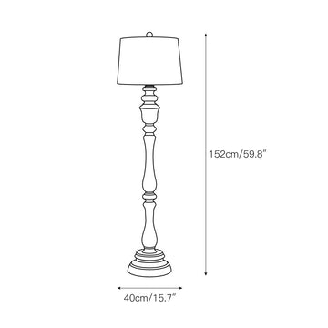 Pitch Traditional Floor Lamp – detail 3 — Dimension drawings 1