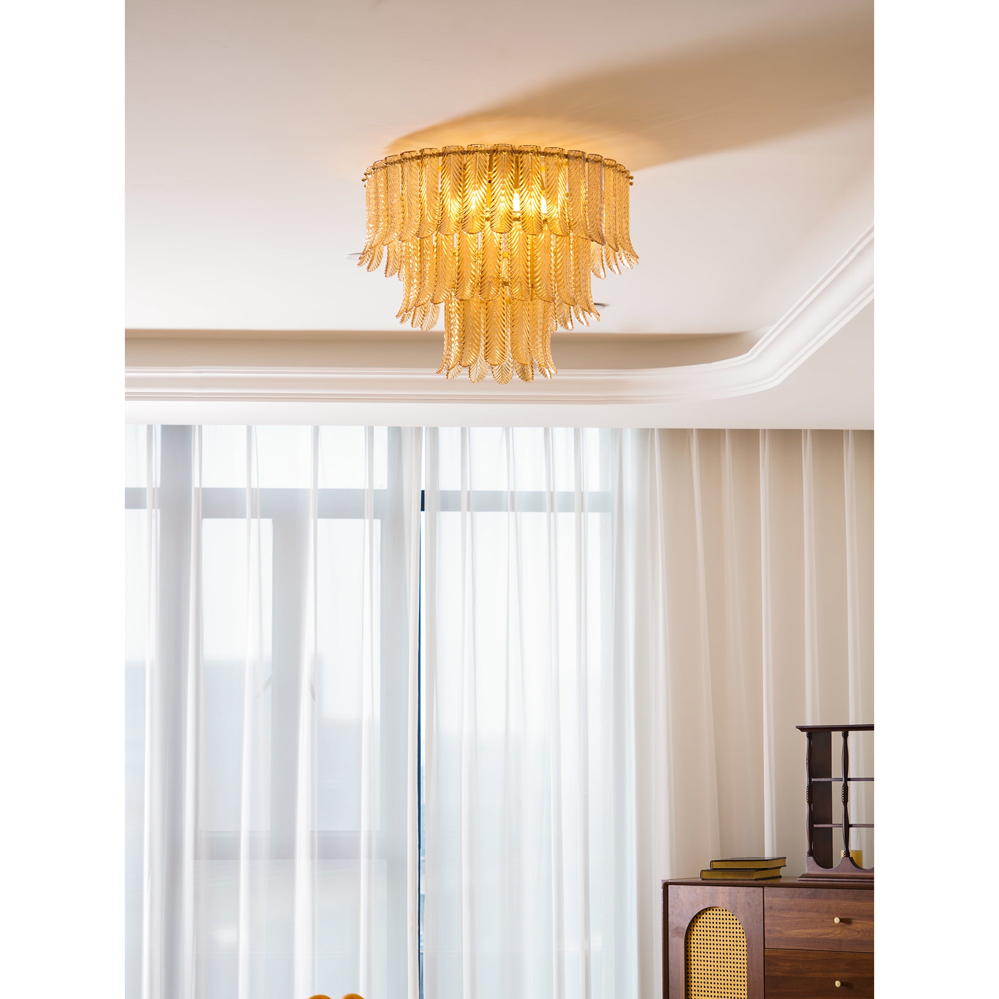 Plume Glass Ceiling Light