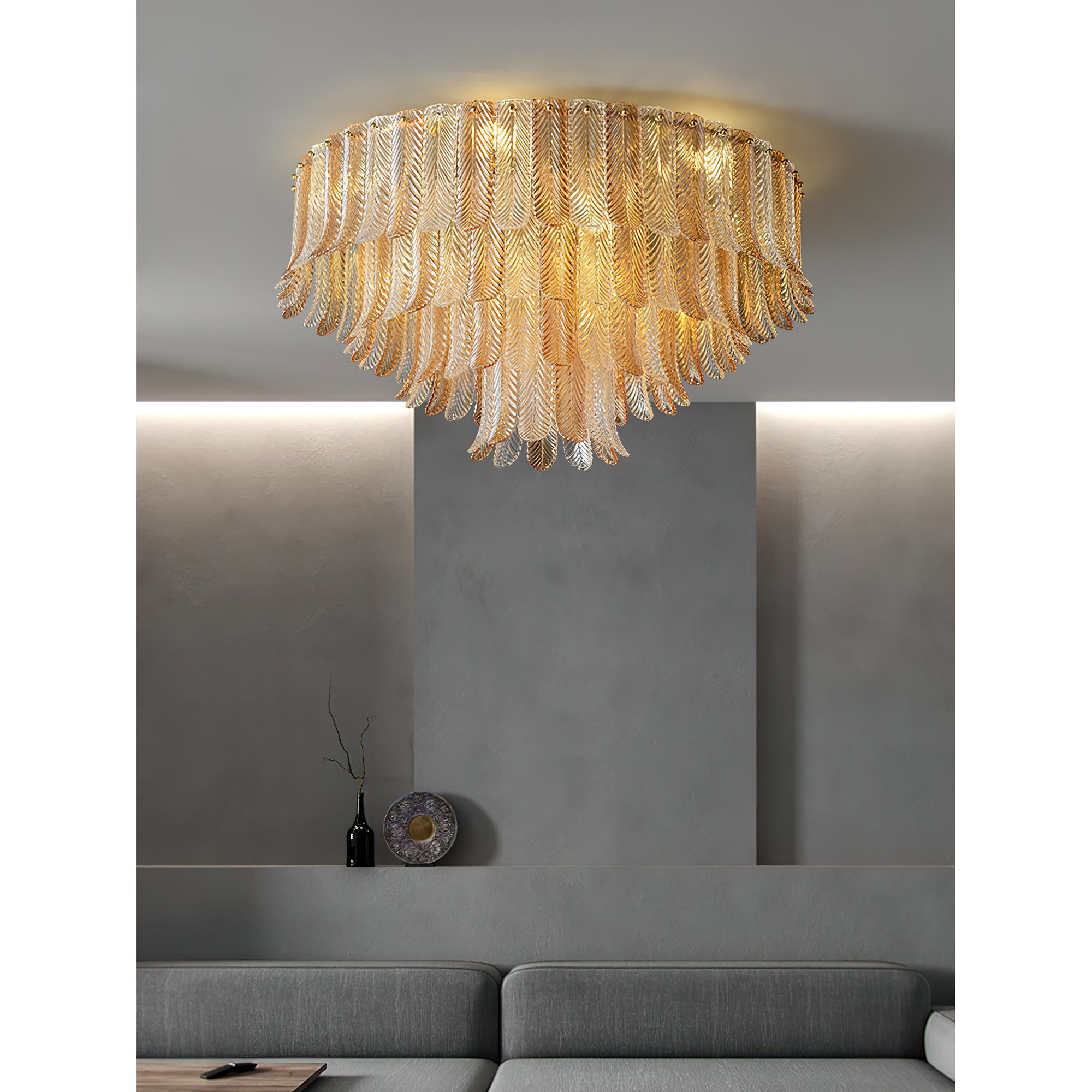 Plume Glass Ceiling Light