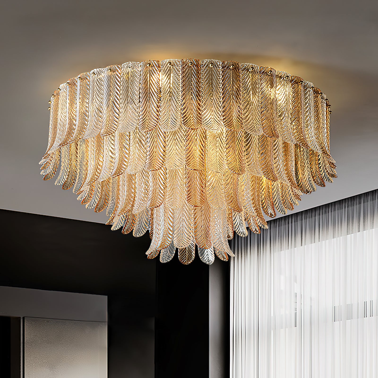 Plume Glass Ceiling Light