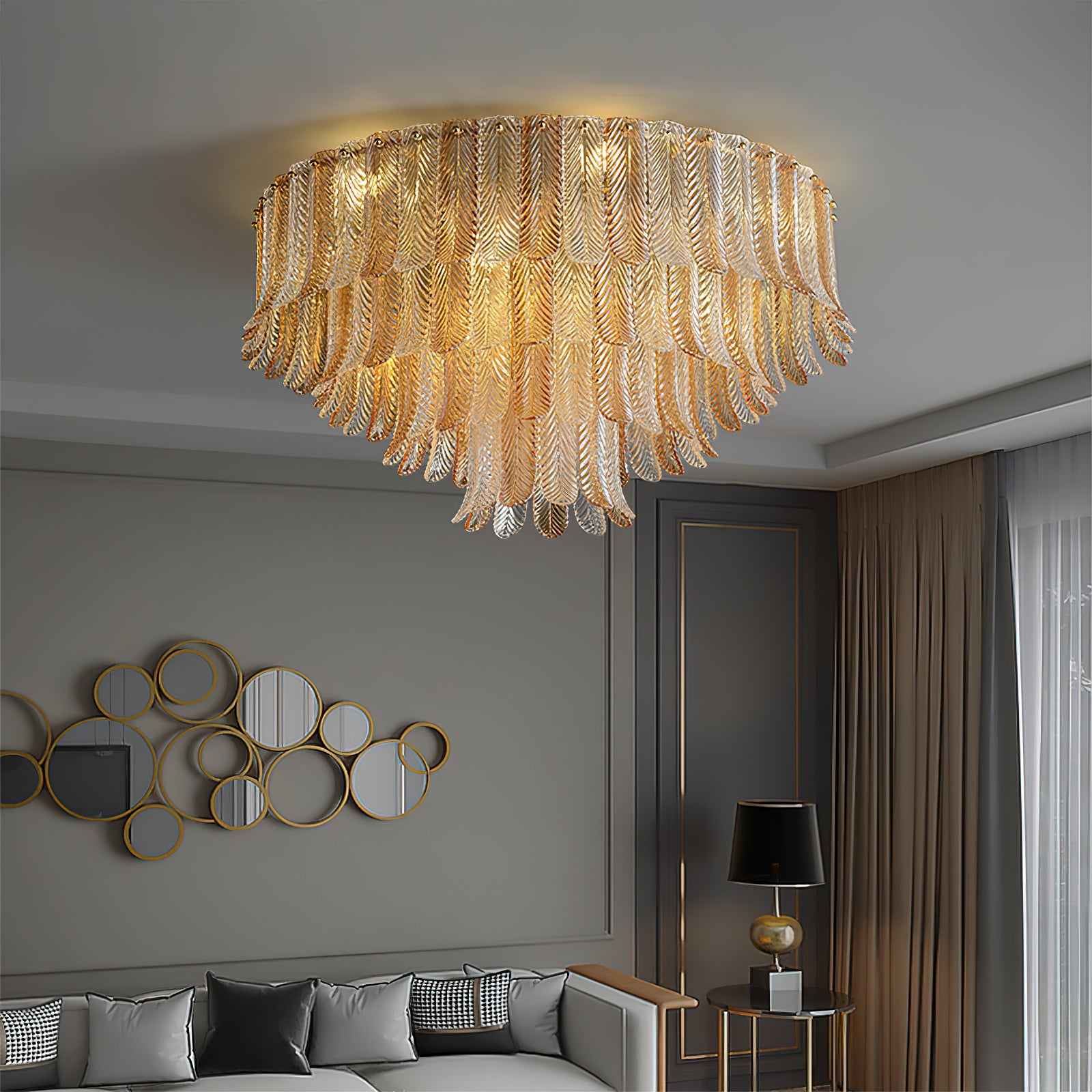 Plume Glass Ceiling Light