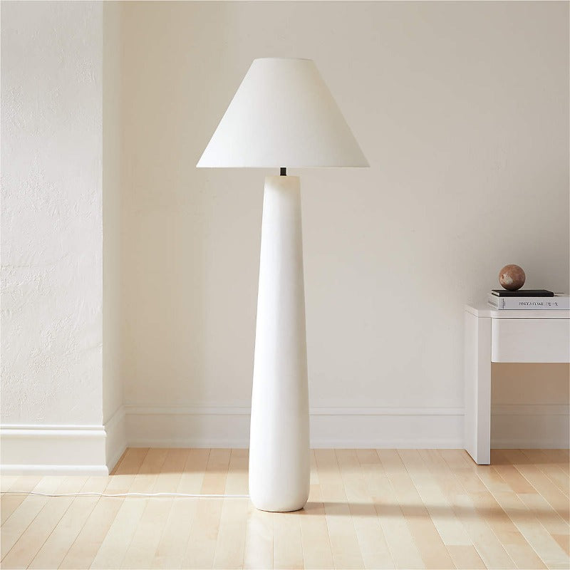 Lampadaire blanc polaire