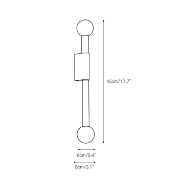 Pole and Circle Wall Lamp – detail 3 — Dimension drawings 1