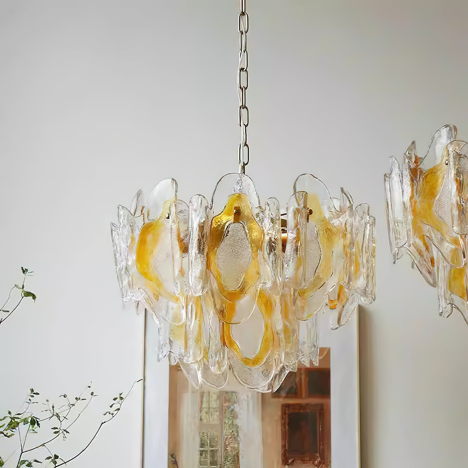 Poliedro Murano Glass Chandelier