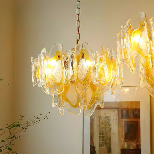 Poliedro Murano Glass Chandelier