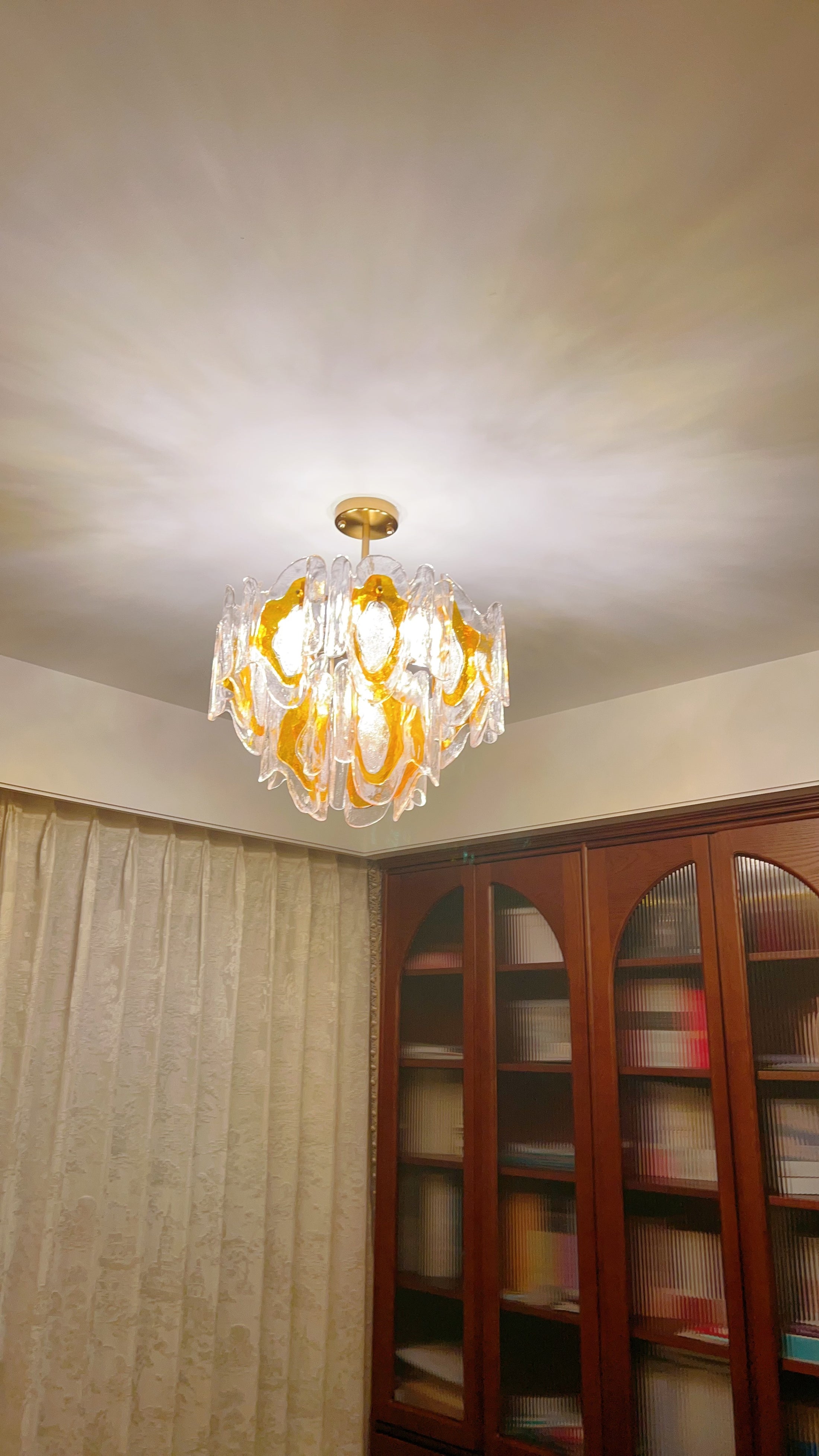 Poliedro Murano Glass Chandelier