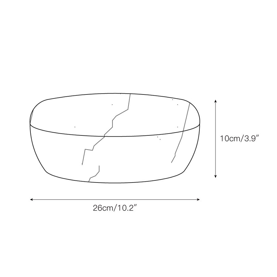 Pomelo Tass Marble Candlestick Ornaments – detail 3 — Dimension drawings 1