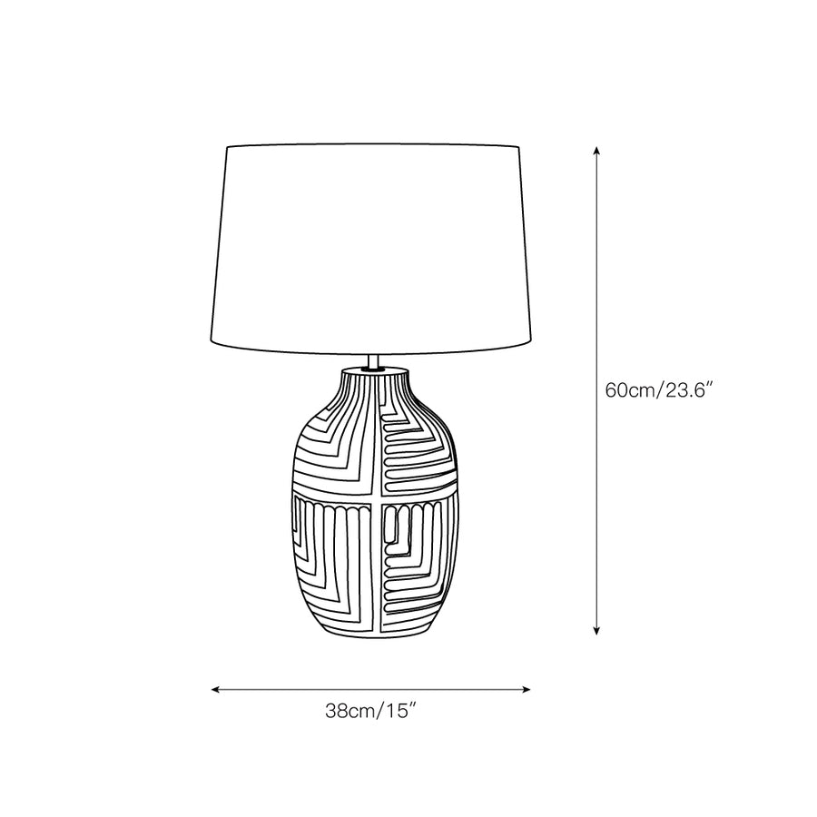 Pontarelli Table Lamp – detail 5 — Dimension drawings 2