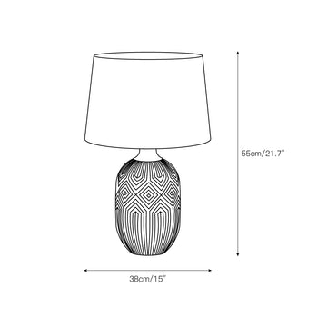 Pontarelli Table Lamp – detail 4 — Dimension drawings 1