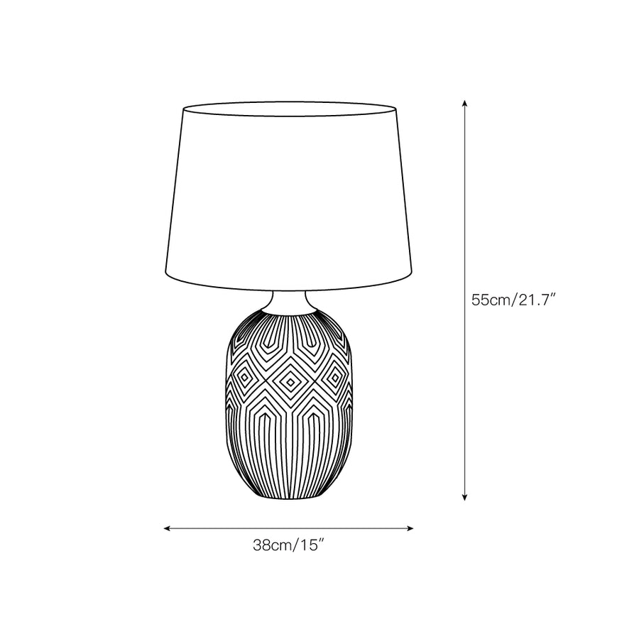 Pontarelli Table Lamp – detail 4 — Dimension drawings 1