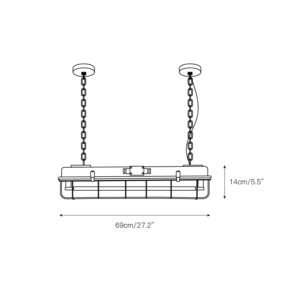 Porringer Linear Industrial Pendant Lamp – Radilum