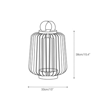Portable Lantern Outdoor Light – detail 4 — Dimension drawings 2