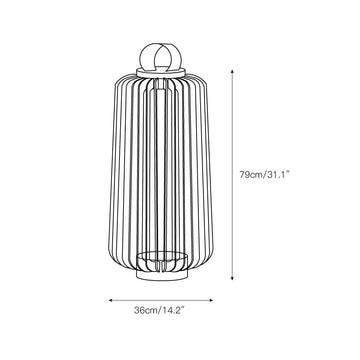 Portable Lantern Outdoor Light – detail 5 — Dimension drawings 3