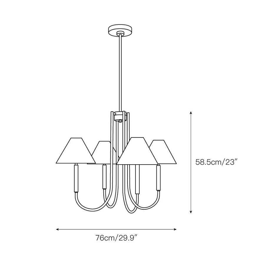 Porteau Chandelier – detail 3 — Dimension drawings 1