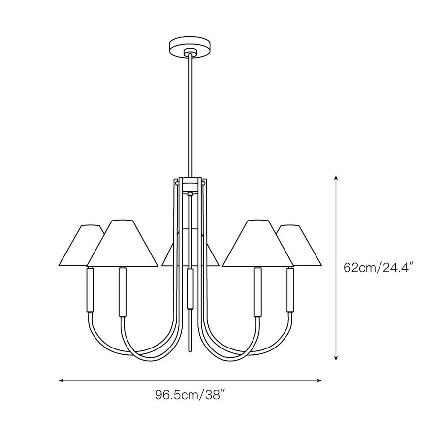 Porteau Chandelier – detail 4 — Dimension drawings 2