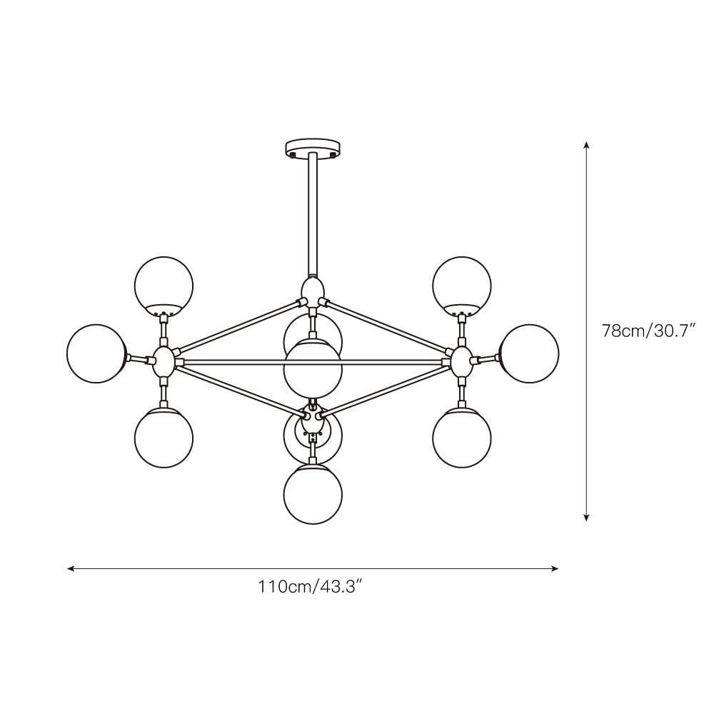 Possini Euro Gable Modo Chandelier