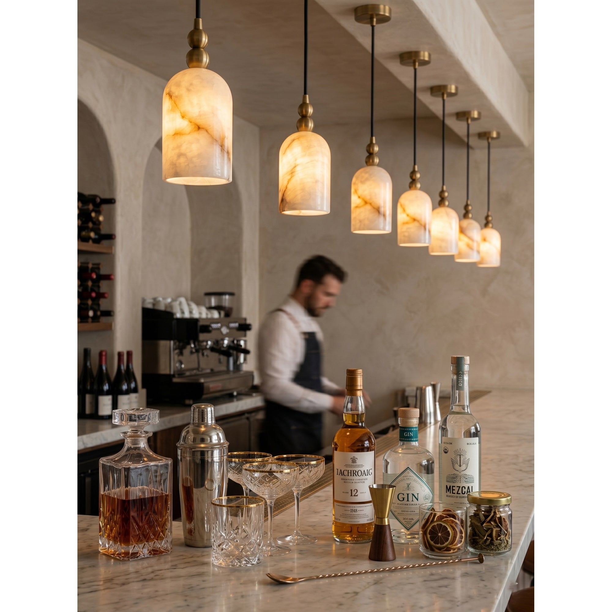 Pratt Alabaster Pendant Lamp